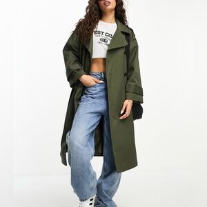ASOS Olive Green Trench Coat